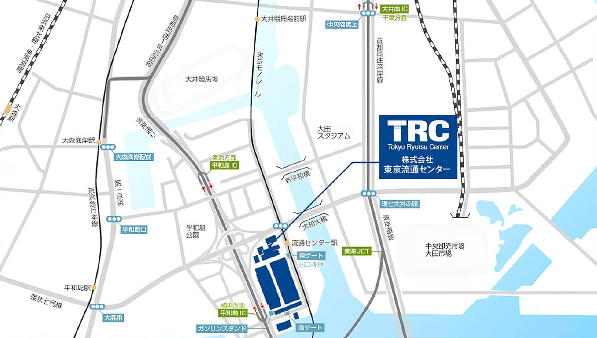 東京流通センターへの車アクセスマップ
