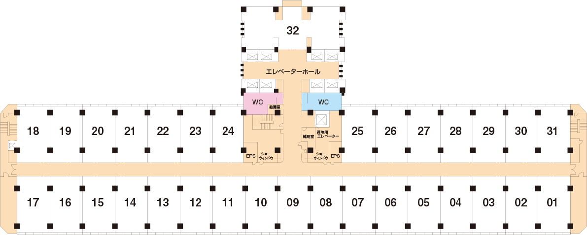 センタービルの間取り図